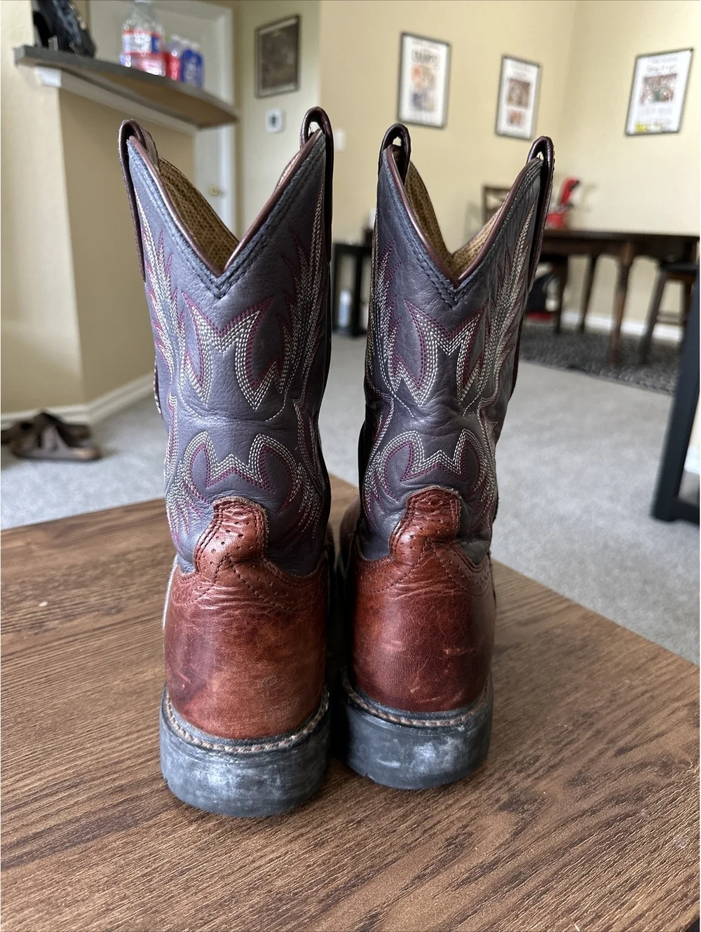 ARIAT Work Pull On Waterproof Work Boots Leather Size 10.5 EE